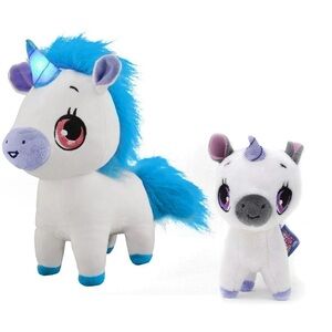 Jay at Play Wish Me Pets Light Up LED Plush Stuffed Animals - Blue Tinks Unicorn